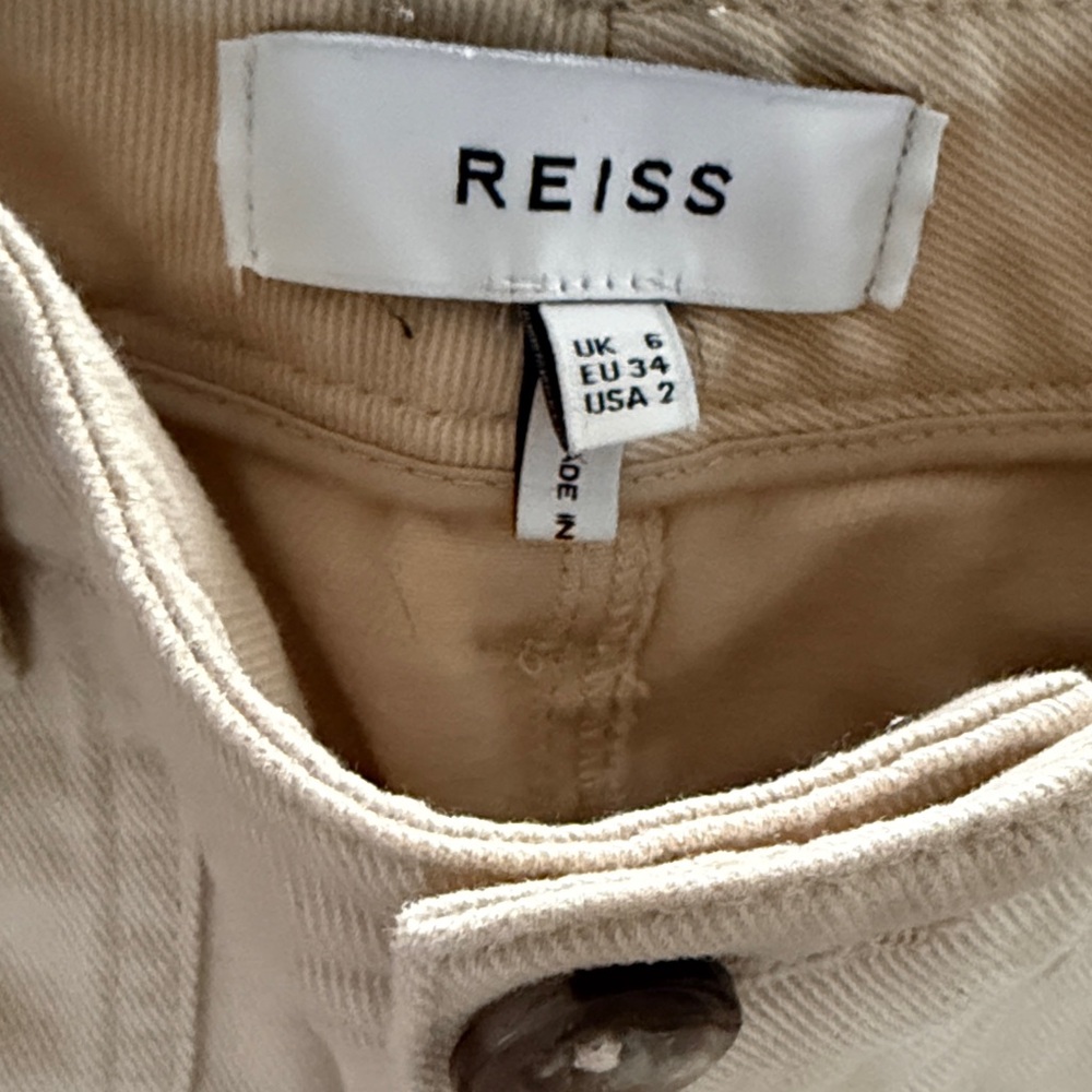Reiss Cream Trousers